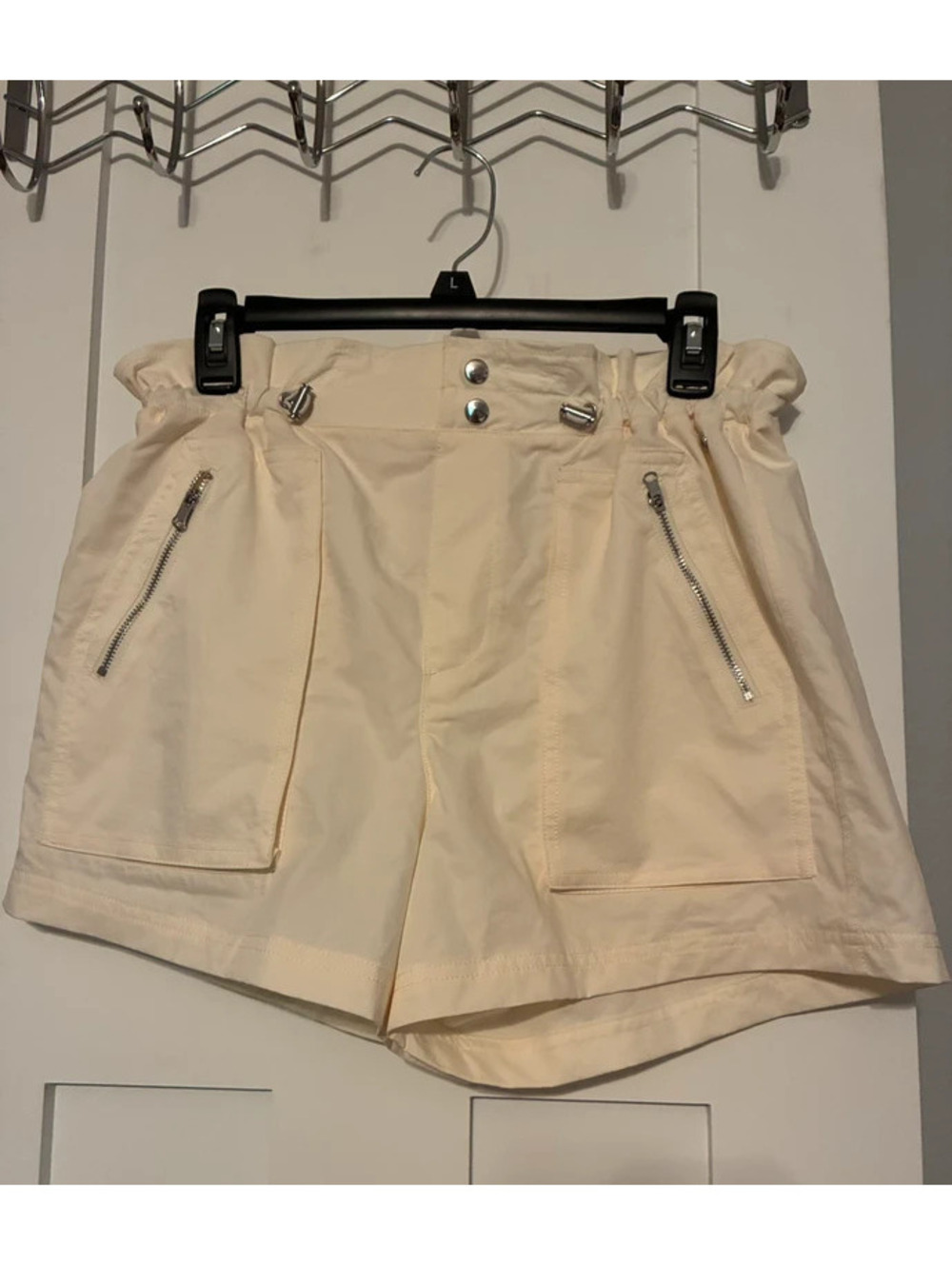 CALIA Women’s Cream Utility Shorts – Size Small –